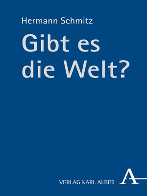 cover image of Gibt es die Welt?
